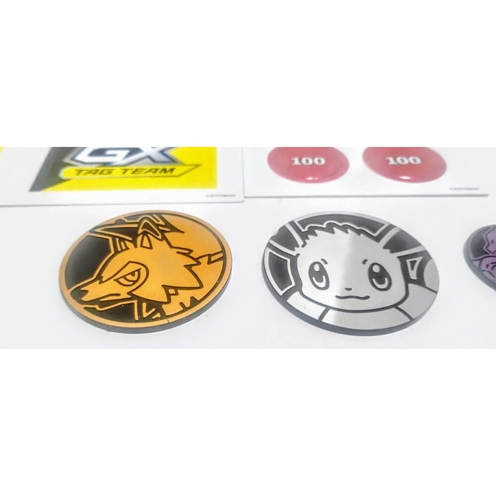 NINTENDO POKEMON TCG FLIP COIN & DAMAGE COUNTER LOT W 2 WIZARDS COINS